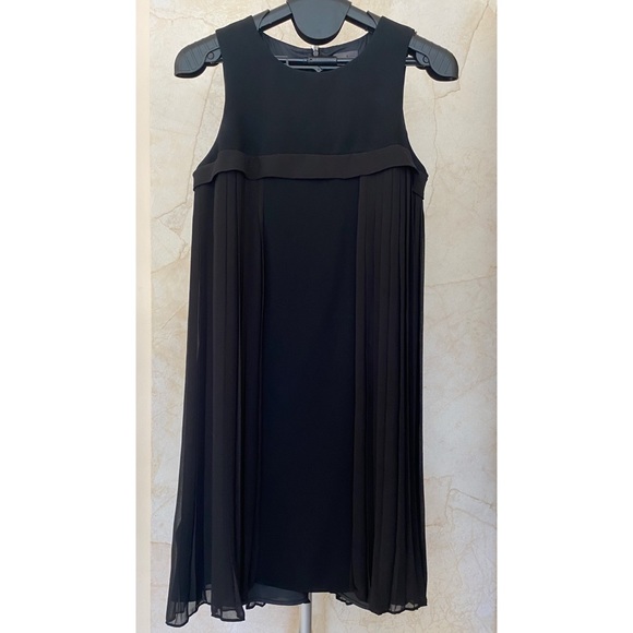 open lace back dress Calvin Klein Women's Dress, Sleeveless Dress with Side Pleated Ruffle,  Luggage Multi, 8 at Amazon Women's Clothing store main image 0